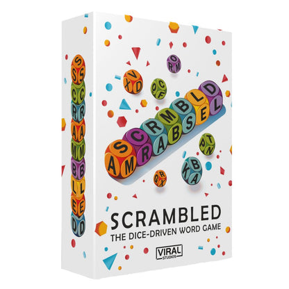 Viral Studios Scrambled Dice Game Fast-Paced Word Party Game